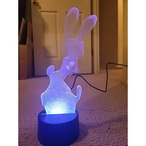 JUDY HOPPS Light Up Color Changing Night Light Lamp LED